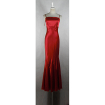 Chest 41 wine red exquisite dress Star Fan banquet dress original single foreign trade dress evening dress A1