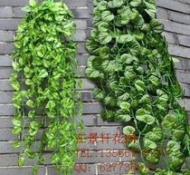 Hanging Wall simulation Flower Vine Vine Vine potato leaf Vine simulation Ivy crabapple leaf green Diola wall hanging green leaf