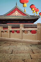 Photo studio family photo costume wedding dress photography background cloth Chinese classical Forbidden City painting studio Digital background paper