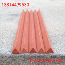 Red triangular oil stone white corundum plus oxidized iron red oil stone strips 150 * 12 4 6 8 10mm etc.