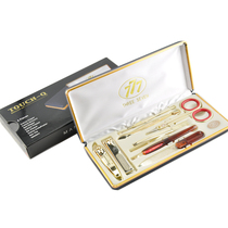 Original Korea 777 Manicure Set Nail Knife Set DS-636G Gold-plated 8-piece Set