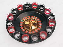 Turn round music 16 cups Russian turntable game Turn roulette wine set with wine glass bar supplies