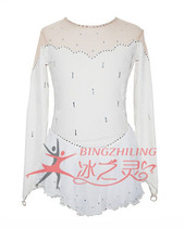 Ice spirit adult childrens figure skating suit performance suit figure skating gear skating training suit suit