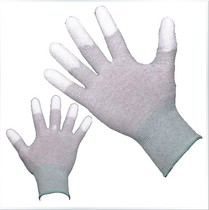 Carbon fiber anti-static PU painted gloves anti-static gloves knitted dust-free non-slip protective work gloves