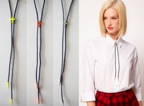 (Autumn Home) Fluorescent Color Series Cross Tie Chain Woolen Clothing Chain of European and American Foreign Trade Original Single ornament