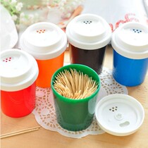 Cute Creative Toothpick Jar Multifunctional Plastic Sauce Box Color Toothpick Bottle Seasoned Bottle Toothpick Bottle Sauce Bottle Seasoned Jar