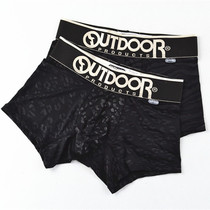 Cherry Blossom Home Factory Tail single Men BAO WEN Spotted Horse Striped Sexy color medium Low waist U Convex Flat Inner Bottom Pants Man