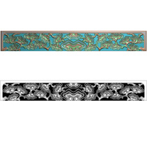 Computer engraving figure relief map gray map Ganoderma master chair bench size 841*117 engraved drawing cable