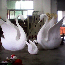 Bag White Swan Iron Art Flower Lantern Wedding Celebration Arrangement Items Road Leading Wedding Celebration Gift Swan