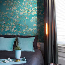 Dutch original imported wallpaper modern minimalist American style living room background porch study bedroom plain color wallpaper