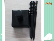 DIY leather tools Purple sandalwood grinding trimming rod Edge banding rod grinding set Awl edge sharpener wooden handle