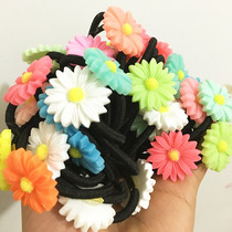 Korean version of small daisy flower hair rope Daisy rubber band Hairband fresh headdress children Hairband Daisy