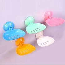 Foldable non-trace strong suction Wall soap box bathroom kitchen vacuum suction cup soap holder 37g