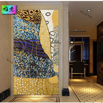 Mosaic background wall tiles Living room Abstract Name Paintings Ice Jade Crystal Glass Cut Painting Genguan Puzzle Eurostyle Furnishing