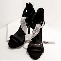 Hchen Korea High-end Handmade Custom Stick Drill Light Extravagant Woman Taste Wave Comp High Heel Frosted Sandals