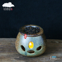  Japanese incense tools Handmade coarse pottery tea incense burner Aromatherapy stove Essential oil stove Flow tea roasting tea roasting tea stove