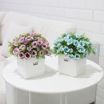 wo home decorations hem living-room flower emulation rose ins wind potted terrace decoration creative home furnishing