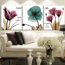 Mona Lisa Cross embroidered gold fragrance 2021 new living room printed cross embroidered simple wedding triptych series