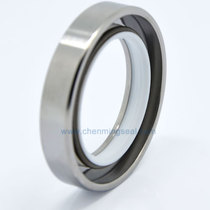 Stainless steel belt spring skeleton oil seal High pressure speed rotary shaft seal Food grade acid and alkali seal