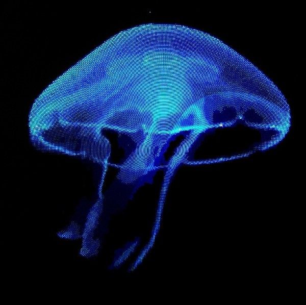 Display cabinet 3D holographic advertising machine Cool 3D holographic fan phantom dazzle screen dance Karaoke exhibition real estate