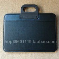 Faux leather briefcase briefcase file bag stationery bag stationery bag Office conference supplies file bag conference information bag promotion