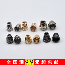 Metal hanging clock down jacket rope buckle golden buckle handmade button accessories rope pants accessories adjustment button button