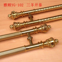 Ya Gu-102 Sanyang Kaitai antique big handle titanium straight thread wooden door villa door project luxury handle