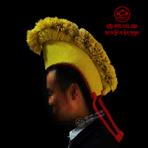 Tibetan Buddhism Tantric guru Lama monk hat Sutra identification Chicken crown hat Dharma Hat Puja Tibetan monk breaking Dharma hat