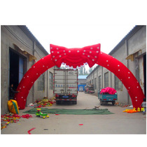 8 10m red bow air mold full of love inflatable arch wedding props rainbow door