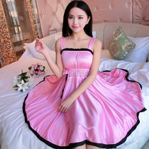 Summer Silk Sleeping Dress Sexy Summer Han Edition Hang Dress Cute Ice Smell Loose Fresh Pajamas Home Clothes