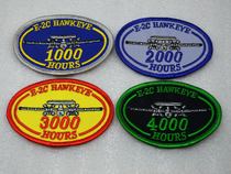 The U.S. Navy E - 2C Hawkeye AWACK AWACK - AWACS Flight Time Badge