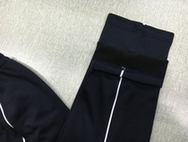 Autumn and winter neutral thick dark dark green inlaid white fine bar long pants casual pants high waist school pants same sports pants students