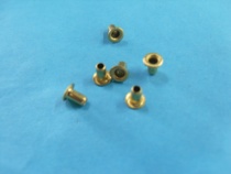 1 yuan 50 double-pass cap nail hollow rivet hollow rivet hollow core copper eye nail outer diameter 2 5 * rod length 5MM