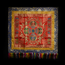 New Buddhist supplies authentic Nepal imported eight treasures auspicious cross Vajra Buddhist niche background cloth