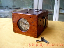 Very strange and rare German-made full mechanical antique time recorder*Western table clock(Bao Zhen Bao Lao)