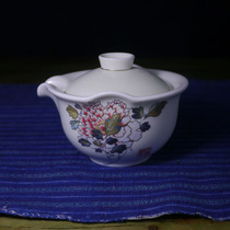 Taiwan EILONG Yilong peony flower 4 into the set (one bowl two cups and one can)