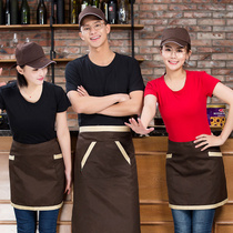 Fast food restaurant overalls T-shirt short-sleeved catering hot pot restaurant coffee Western restaurant hotel waiter overalls summer