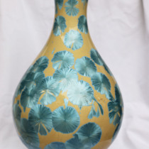 Huacai Ceramic Glaze High Temperature Oxidation Crystalline Yellow Base Orchid Pottery Color Glazed Paint