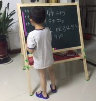 Extra large childrens drawing board double-sided lifting Magnetic blackboard home office dual-use bracket baby teaching whiteboard