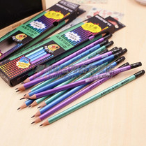 Marco 9005 student triangle Rod rubber head pencil HB children easy to hold pencil