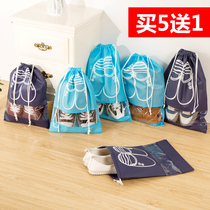 Travel transparent waterproof shoe bag Shoe storage bag Household dustproof bundle pocket Non-woven visual sneaker bag