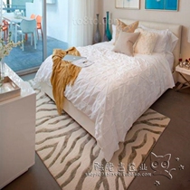 Minimalist modern striped Artisanal Nitrile-Acrylic Carpet Living Room Tea Table Sofa Bedroom Bedside SIDE-LIKE INTER-BOARD CARPETS CUSTOMISED