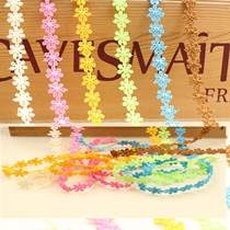 Solid color series seven petal small flower shape water soluble lace DIY hand paste job decoration sewing accessories