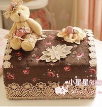 European fashion fabric storage box jewelry box cute creative Princess jewelry box large jewelry box