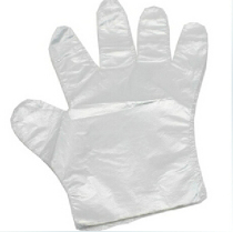 Disposable gloves PE gloves film gloves sanitary gloves 0 8 padded a bag of 100