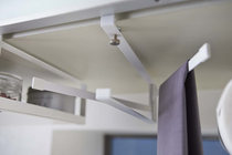 Sun-tie cabinet Lower upscale hook hanger Ceiling Plug-in Hook White Iron Art Shelf Mezzanine Hook