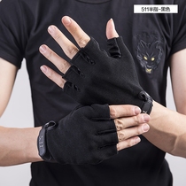 Sports half-finger gloves Mens army fans spring and summer outdoor tactical gloves Fitness non-slip wear-resistant riding combat gloves