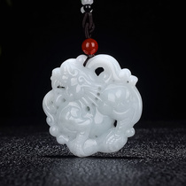 Burmese Jade A cargo hollowed out the brand jadeite Pendants and mens pendants transfer certificate