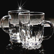 72 New popular direct sales simple belt transparent lead-free round scented tea thick coffee glass