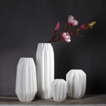  Jingdezhen ceramic vase modern simple white paper removal small fresh small living room dining table decoration decoration